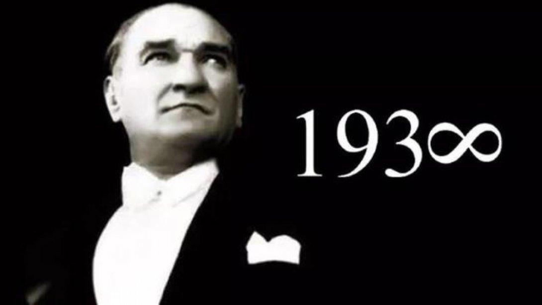 Türkiye Cumhuriyeti'nin kurucusu Gazi Mustafa Kemal Atatürk, 10 Kasım 1938'de hayata gözlerini yumdu. Atatürk'ü hayata veda edişinin 83. yıl dönümünde saygı, minnet ve özlemle anıyoruz.  Ruhun şad olsun.
